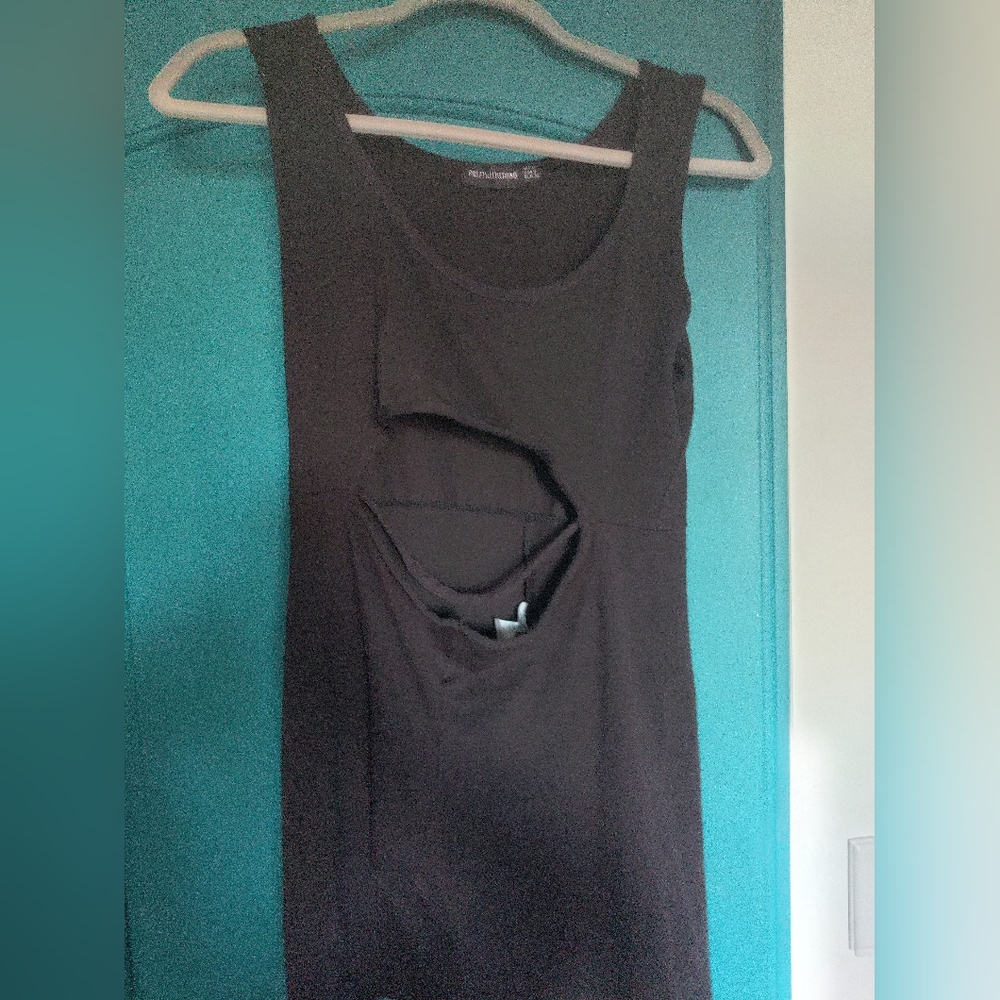 Pretty little thing black cutout romper